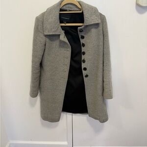 Club Monaco Heather Gray Trench Coat